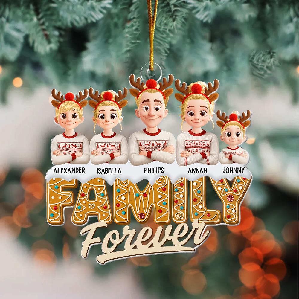 Sisters Siblings Forever - Personalized Acrylic Ornament Nh00