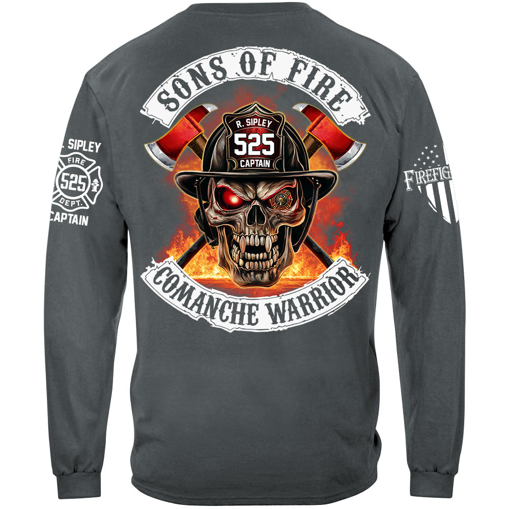 Firefighters Shirt Sons Of Fire Custom Shirt For Fireman Shirt H2511