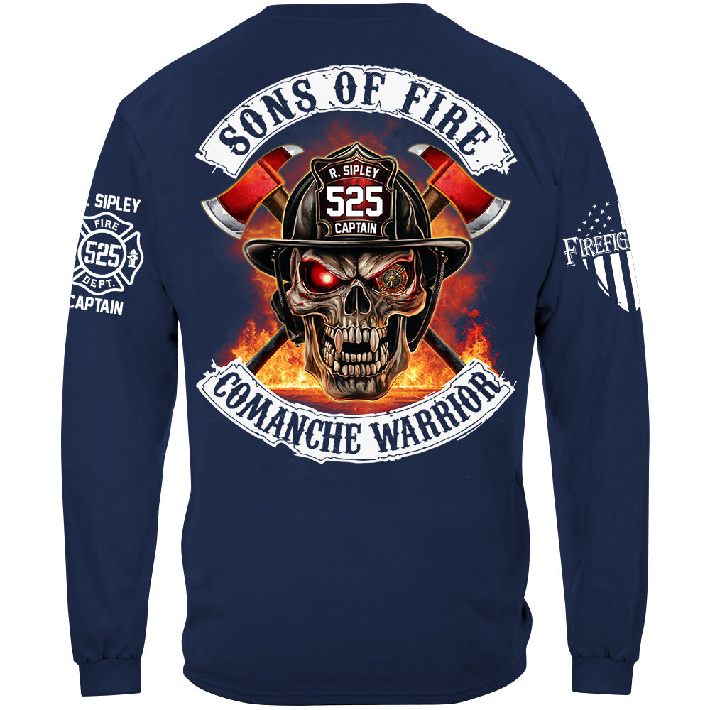 Firefighters Shirt Sons Of Fire Custom Shirt For Fireman Shirt H2511