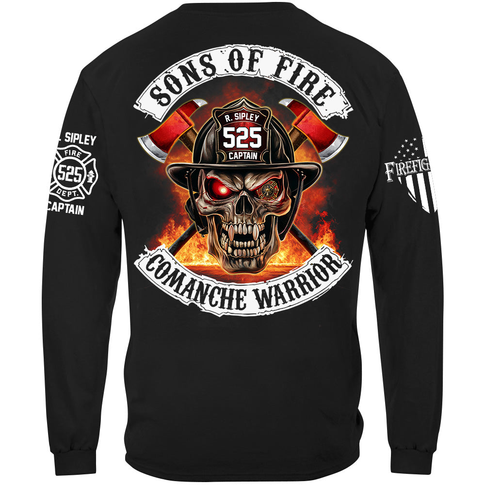 Firefighters Shirt Sons Of Fire Custom Shirt For Fireman Shirt H2511