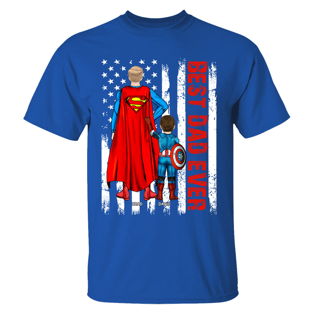 Best Dad Ever Personalized Shirt - Custom Father's Day Gifts For Dad Shirt