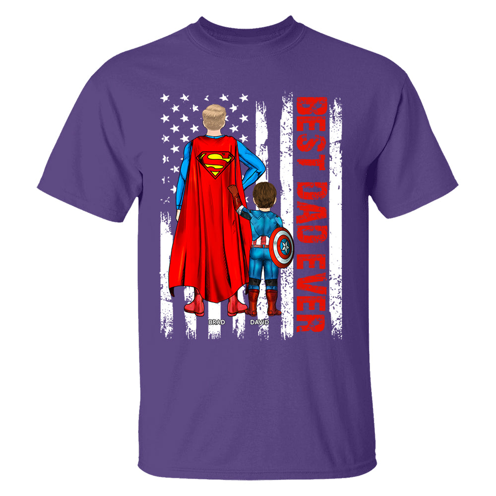 Best Dad Ever Personalized Shirt - Custom Father's Day Gifts For Dad Shirt