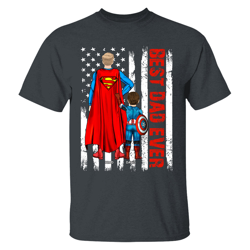 Best Dad Ever Personalized Shirt - Custom Father's Day Gifts For Dad Shirt