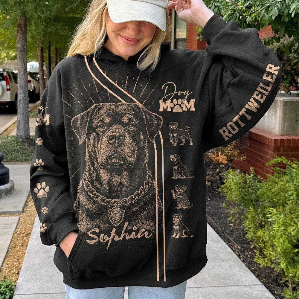 Rottweiler, Personalized Bleach Style Dog Shirt, Gift For Dog Lover T1807 Pt99