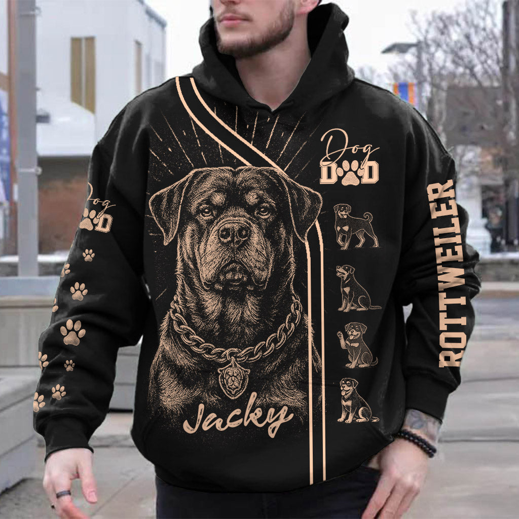Rottweiler, Personalized Bleach Style Dog Shirt, Gift For Dog Lover T1807 Pt99