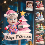 Baby's First Christmas - Personalized Acrylic Photo Ornament Hv01