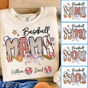 Baseball Mama - Personalized Shirt Gift For Grandma Vr2 Pt99