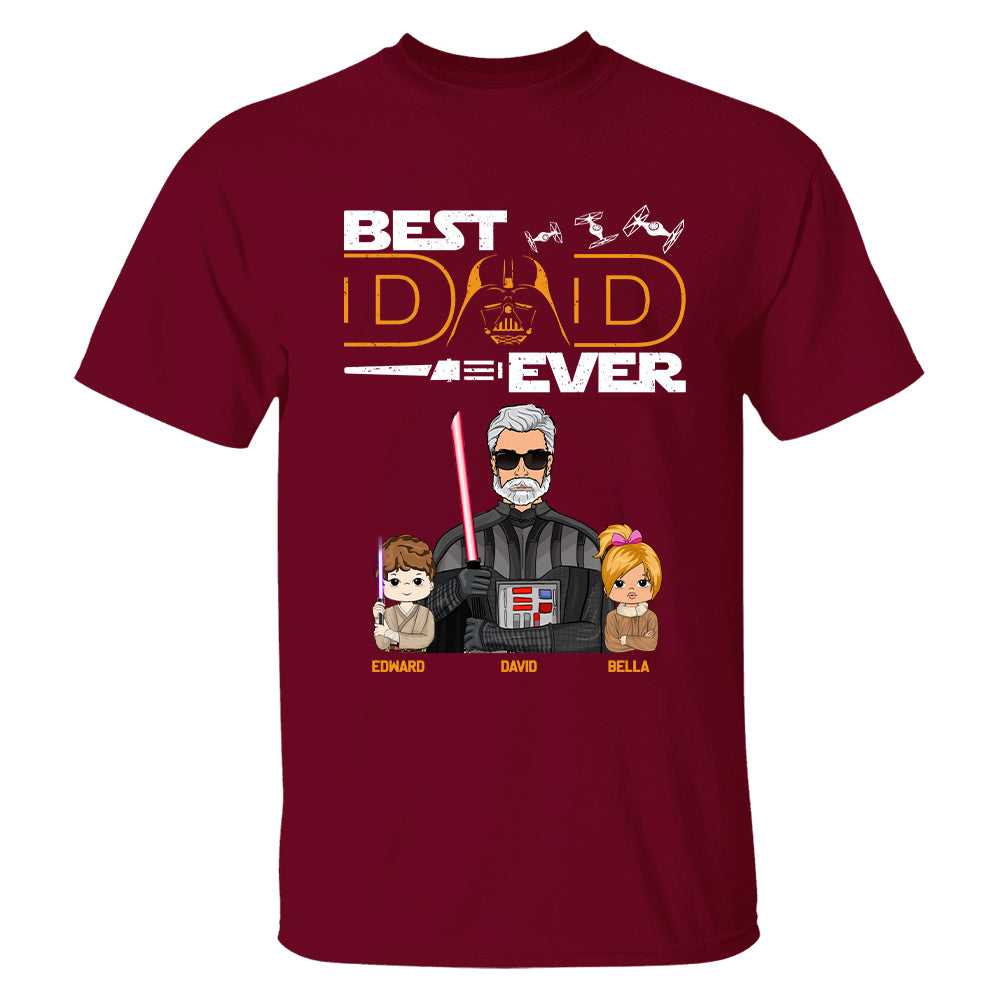 Personalized Best Dad Ever Shirt Gift For Dad - Custom Father's Day Gift Vr2