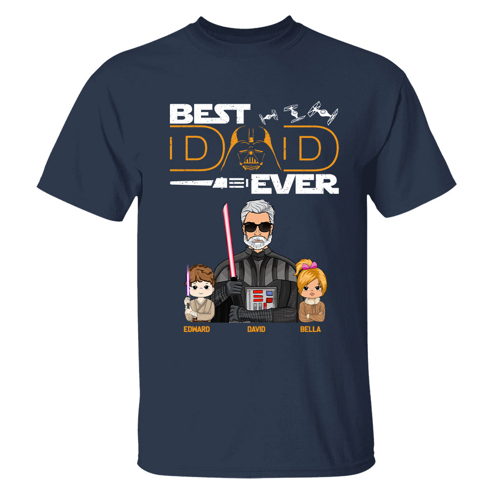 Personalized Best Dad Ever Shirt Gift For Dad - Custom Father's Day Gift Vr2