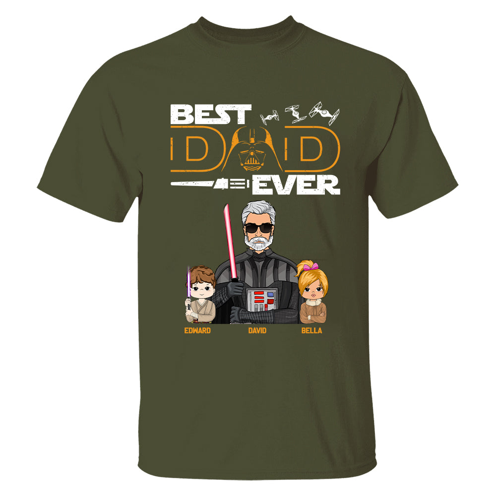 Personalized Best Dad Ever Shirt Gift For Dad - Custom Father's Day Gift Vr2