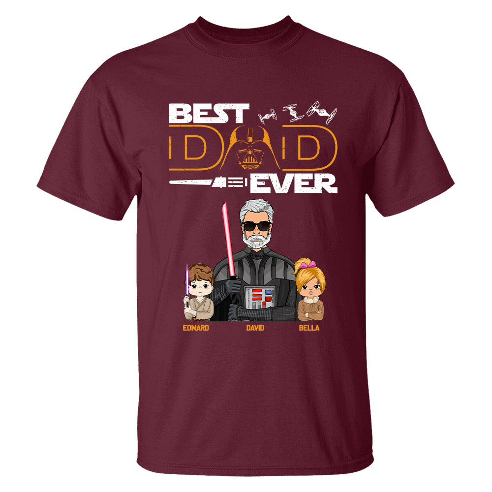 Personalized Best Dad Ever Shirt Gift For Dad - Custom Father's Day Gift Vr2