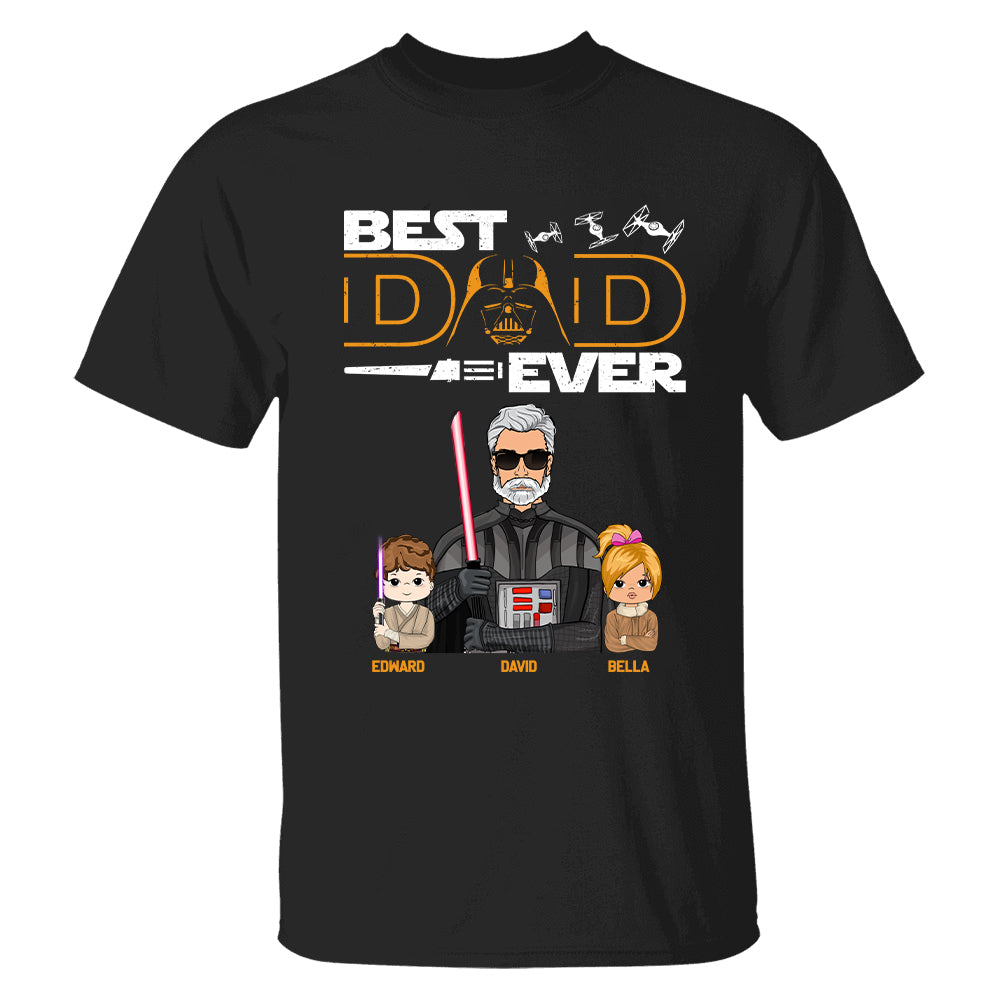 Personalized Best Dad Ever Shirt Gift For Dad - Custom Father's Day Gift Vr2