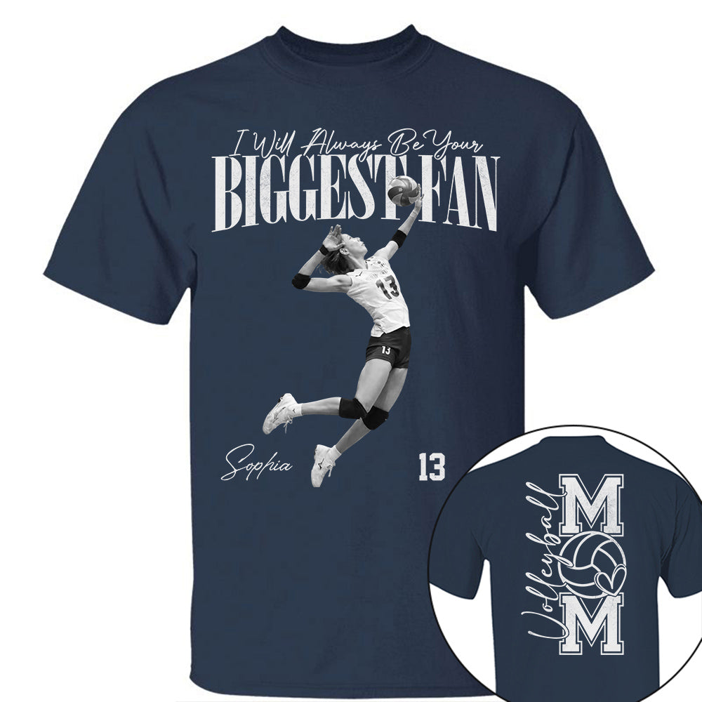 I'll Always Be Your Biggest Fan - Washed Tee Retro Bootleg Shirt For Volleyball Player Vr2 Na02 Do99