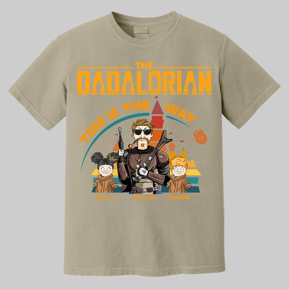The Dadalorian This Is The Way - Personalized Shirt For Dad Mom Pt99