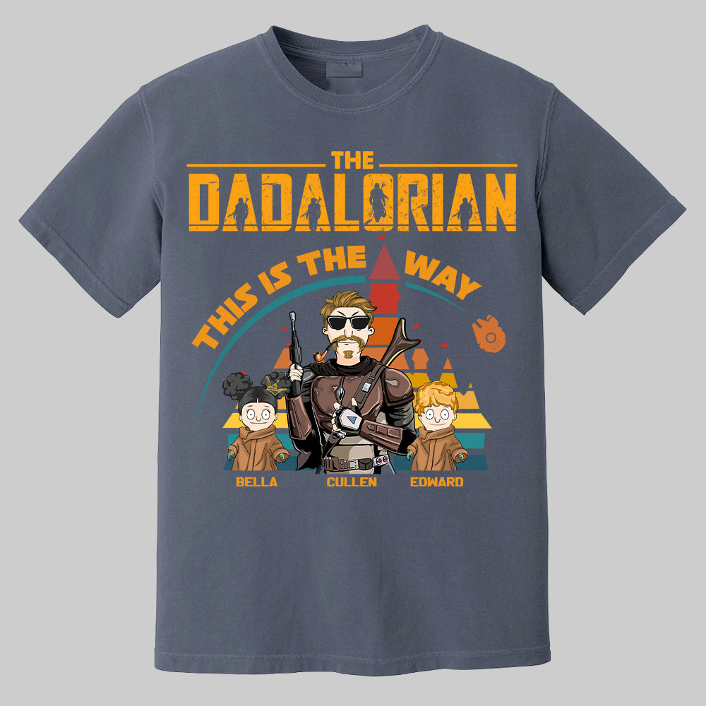 The Dadalorian This Is The Way - Personalized Shirt For Dad Mom Pt99