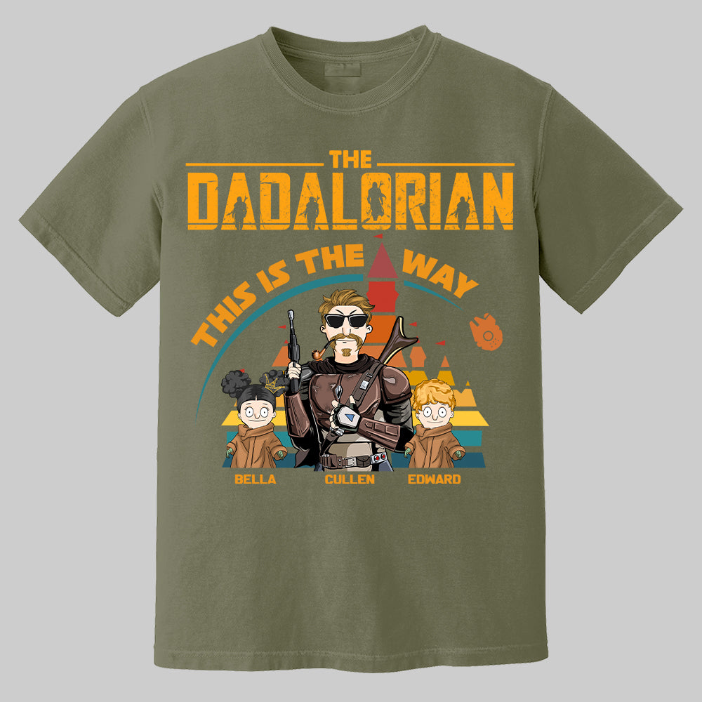 The Dadalorian This Is The Way - Personalized Shirt For Dad Mom Pt99