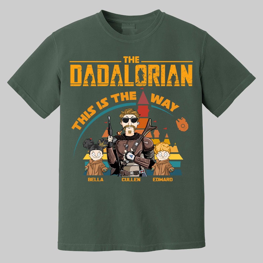 The Dadalorian This Is The Way - Personalized Shirt For Dad Mom Pt99
