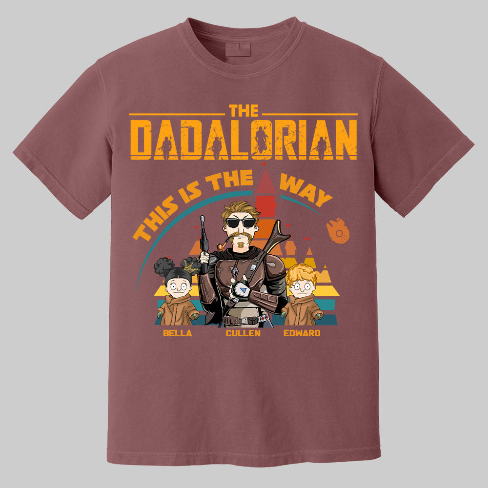 The Dadalorian This Is The Way - Personalized Shirt For Dad Mom Pt99