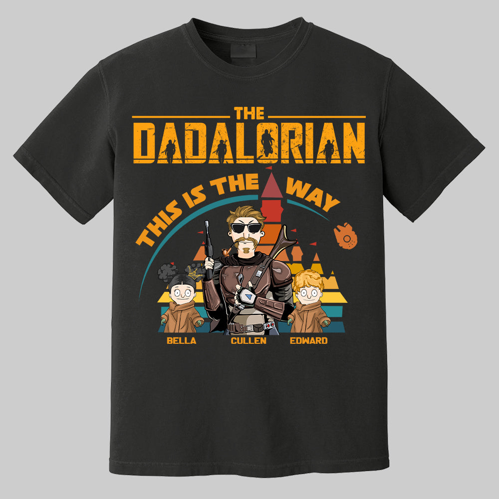 The Dadalorian This Is The Way - Personalized Shirt For Dad Mom Pt99