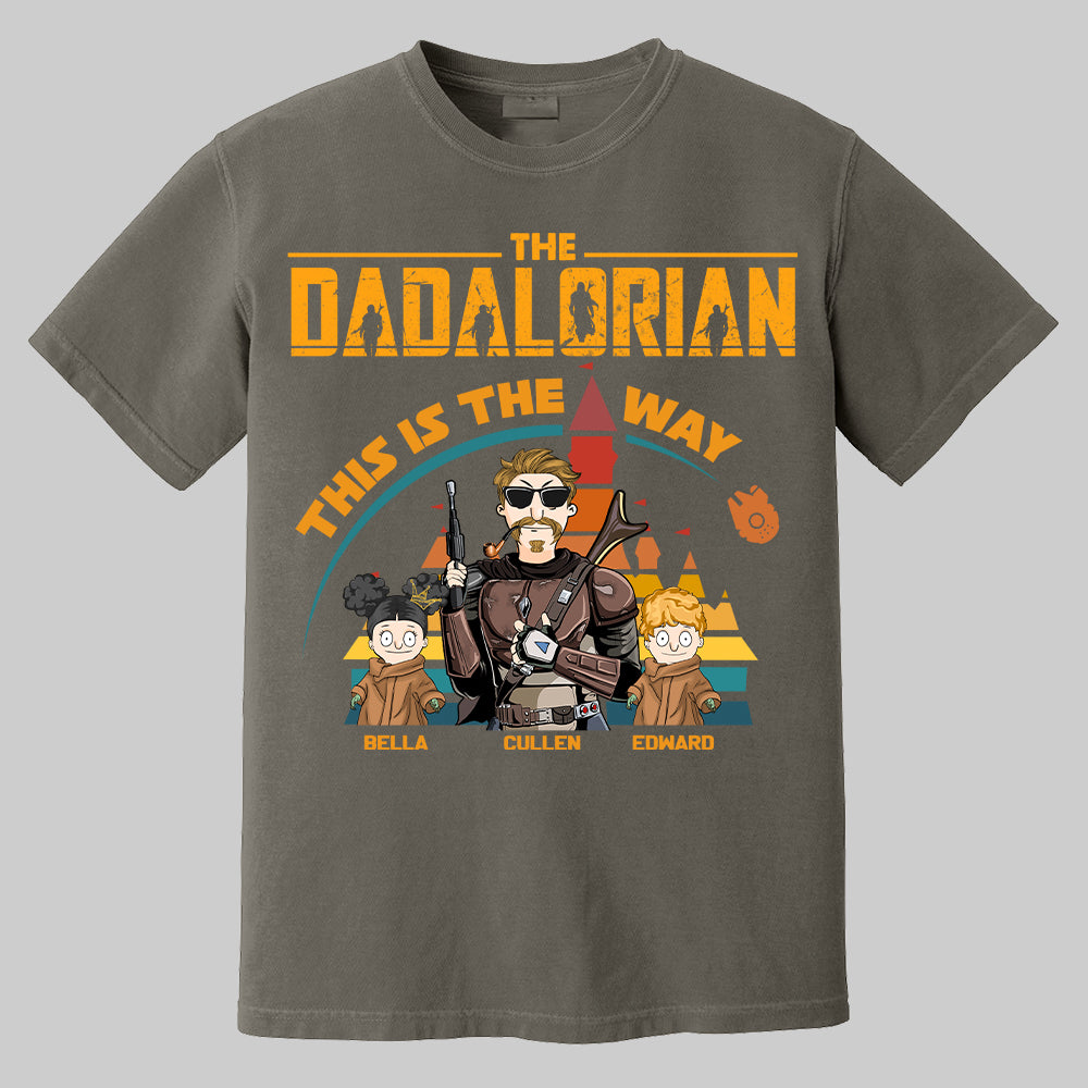The Dadalorian This Is The Way - Personalized Shirt For Dad Mom Pt99