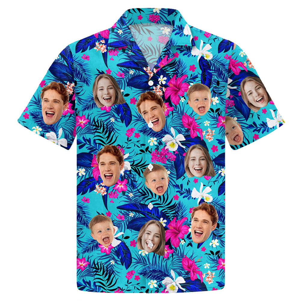Custom Hawaiian Shirt With Face, Patriotic 4th of July Shirt vr1