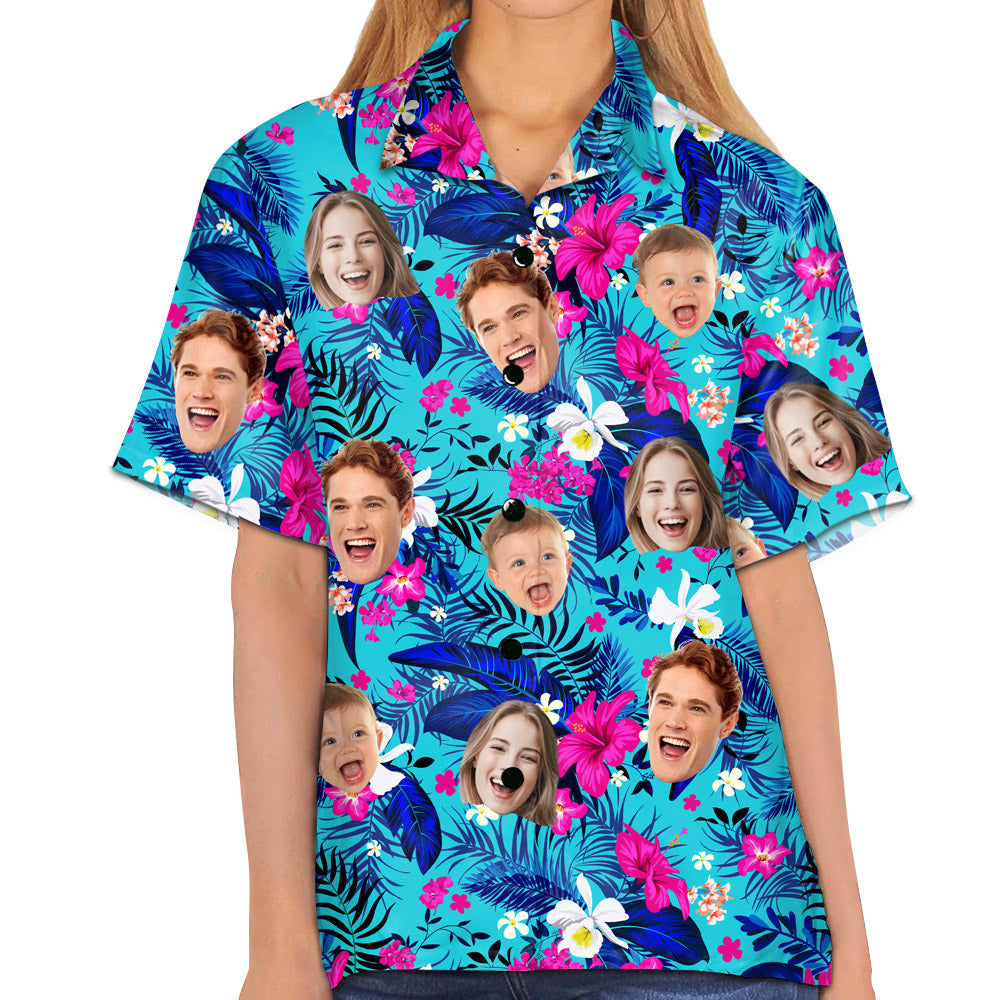 Custom Hawaiian Shirt With Face, Patriotic 4th of July Shirt vr1