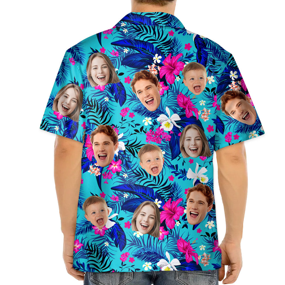 Custom Hawaiian Shirt With Face, Patriotic 4th of July Shirt vr1