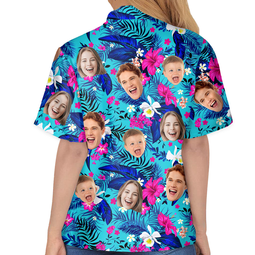 Custom Hawaiian Shirt With Face, Patriotic 4th of July Shirt vr1