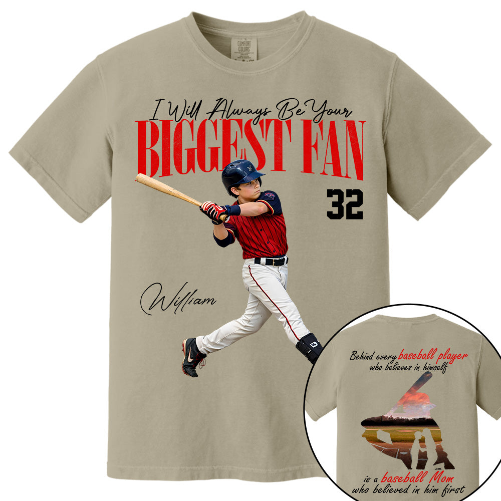 Personalized Baseball Mom Shirt – Behind Every Baseball Player - Custom Photo Baseball Player Shirt - Gift For Baseball Lover T1807 Li29