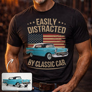 Easily Distracted By Old Cars - Custom Car's Photo - Gift for Car Lovers A2110