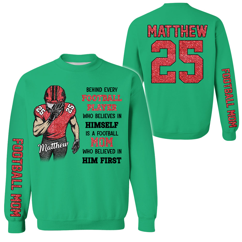 Behind Every Football Player Shirt - Personalized Shirt For Football Family NA02 Hv01