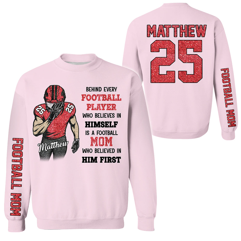 Behind Every Football Player Shirt - Personalized Shirt For Football Family NA02 Hv01