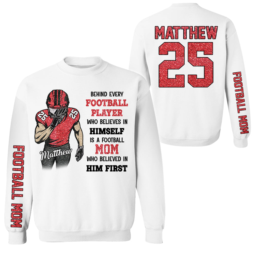 Behind Every Football Player Shirt - Personalized Shirt For Football Family NA02 Hv01