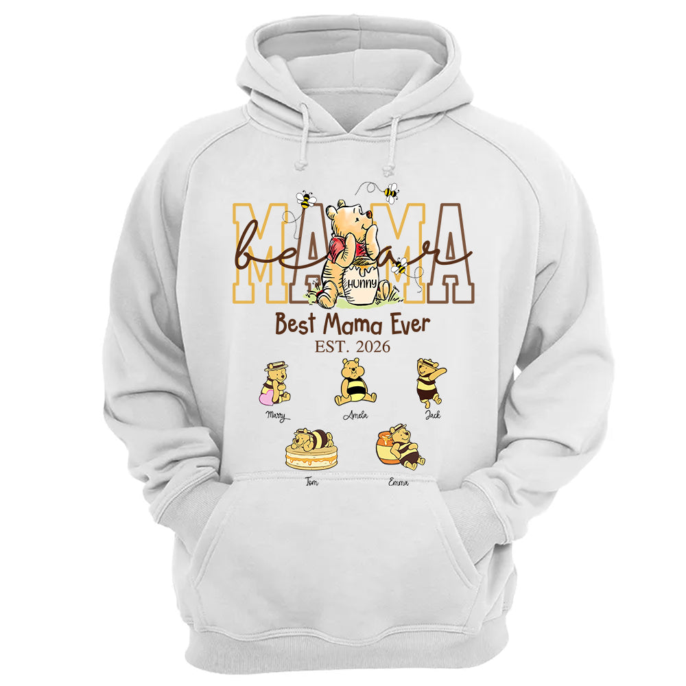 Mama Bear, Best Mama Ever, Personalized Mama Bear Grandma Bear Est Shirt Sweatshirt, Gift For Mom Grandma Gift For Mother's Day