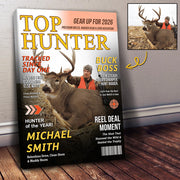 Custom Hunting Magazine Canvas, Personalized Hunting Gifts for Men Li29