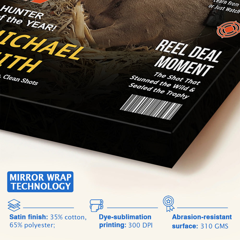 Custom Hunting Magazine Canvas, Personalized Hunting Gifts for Men Li29