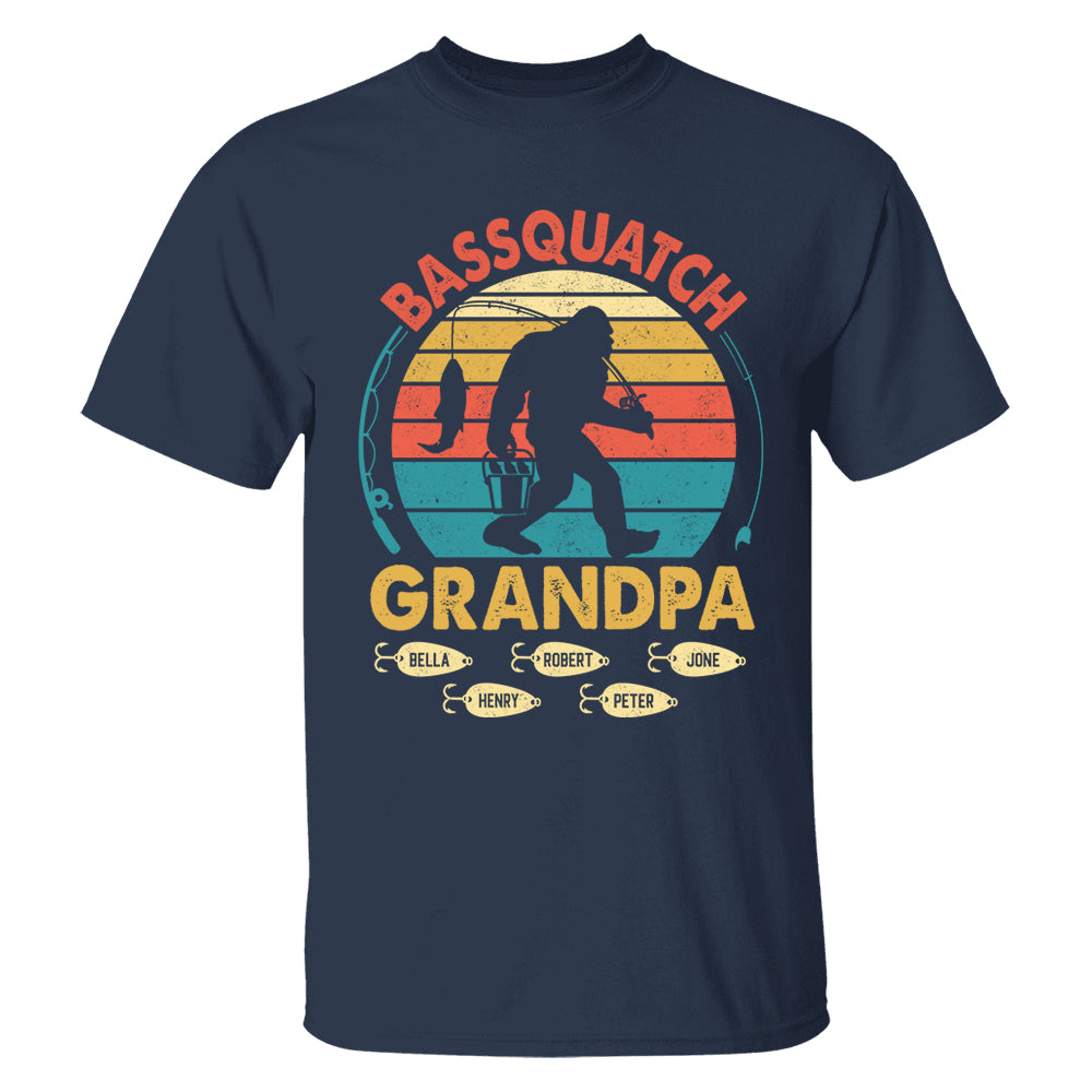 Personalized Bassquatch Bigfoot Fishing Shirt Father's Day - KT810 Tu20- 04.08.2026