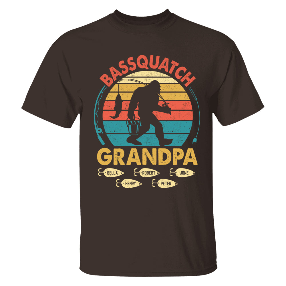 Personalized Bassquatch Bigfoot Fishing Shirt Father's Day - KT810 Tu20- 04.08.2026