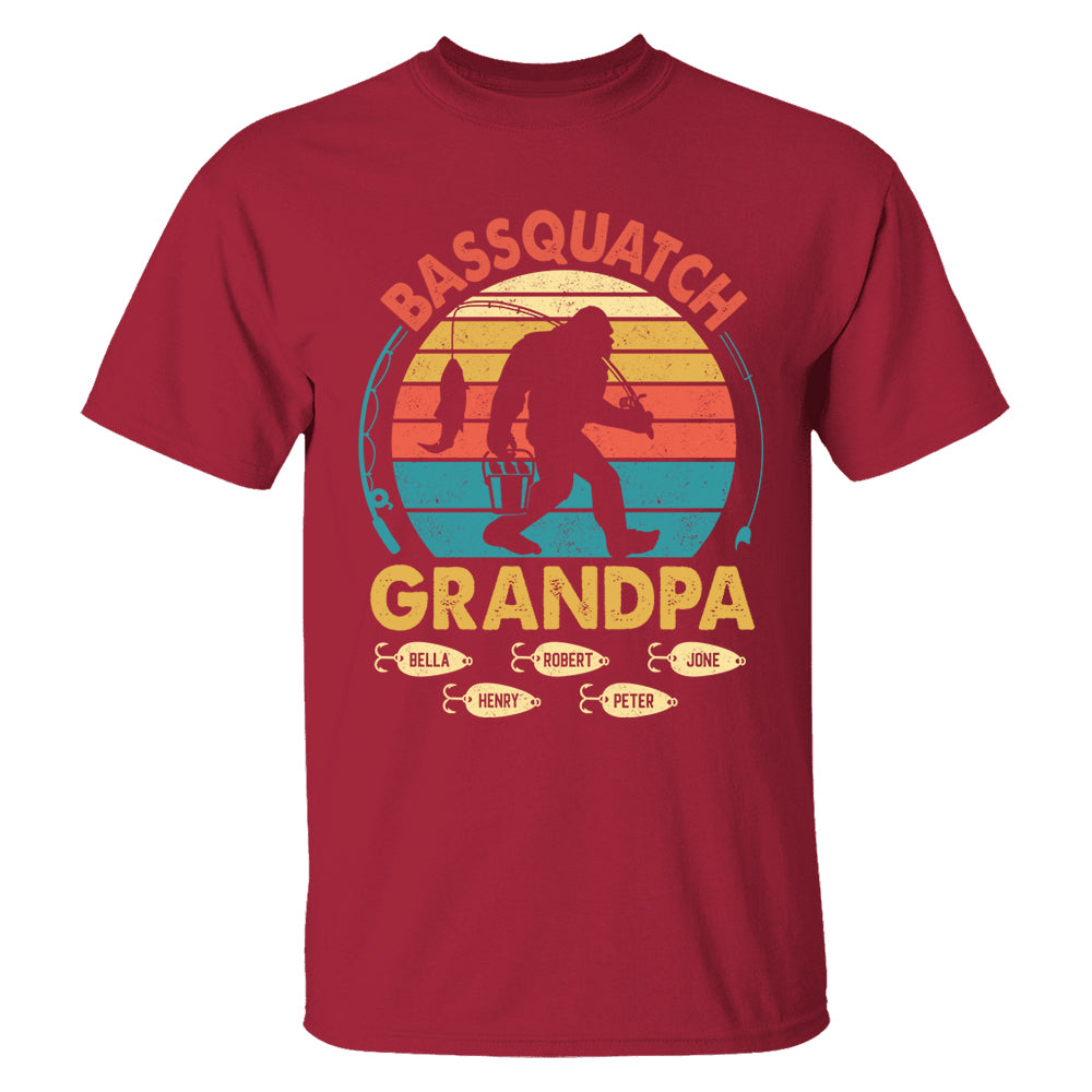 Personalized Bassquatch Bigfoot Fishing Shirt Father's Day - KT810 Tu20- 04.08.2026
