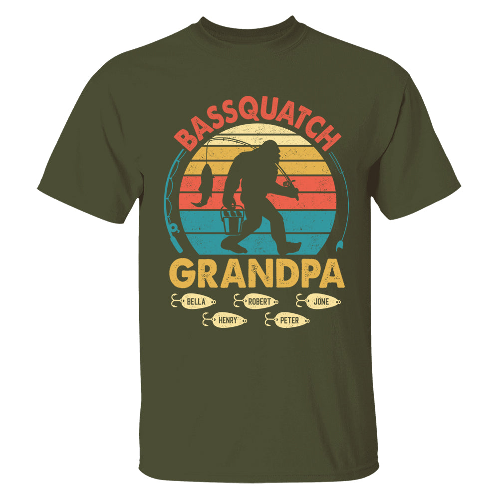 Personalized Bassquatch Bigfoot Fishing Shirt Father's Day - KT810 Tu20- 04.08.2026