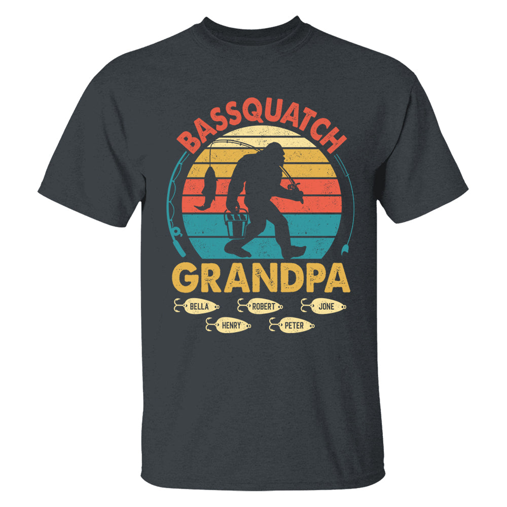 Personalized Bassquatch Bigfoot Fishing Shirt Father's Day - KT810 Tu20- 04.08.2026