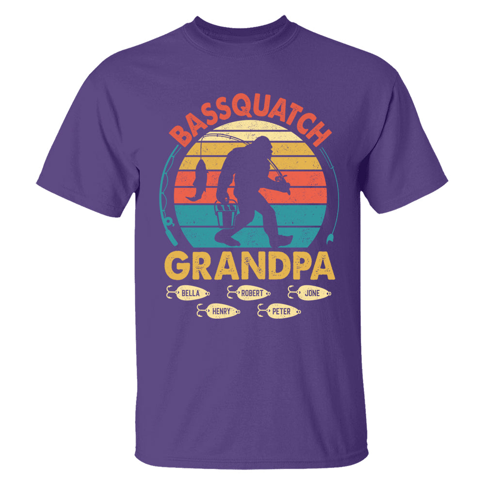 Personalized Bassquatch Bigfoot Fishing Shirt Father's Day - KT810 Tu20- 04.08.2026