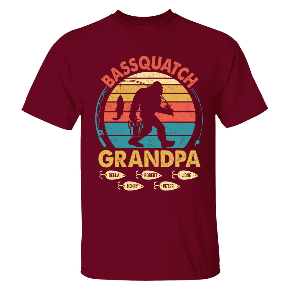 Personalized Bassquatch Bigfoot Fishing Shirt Father's Day - KT810 Tu20- 04.08.2026