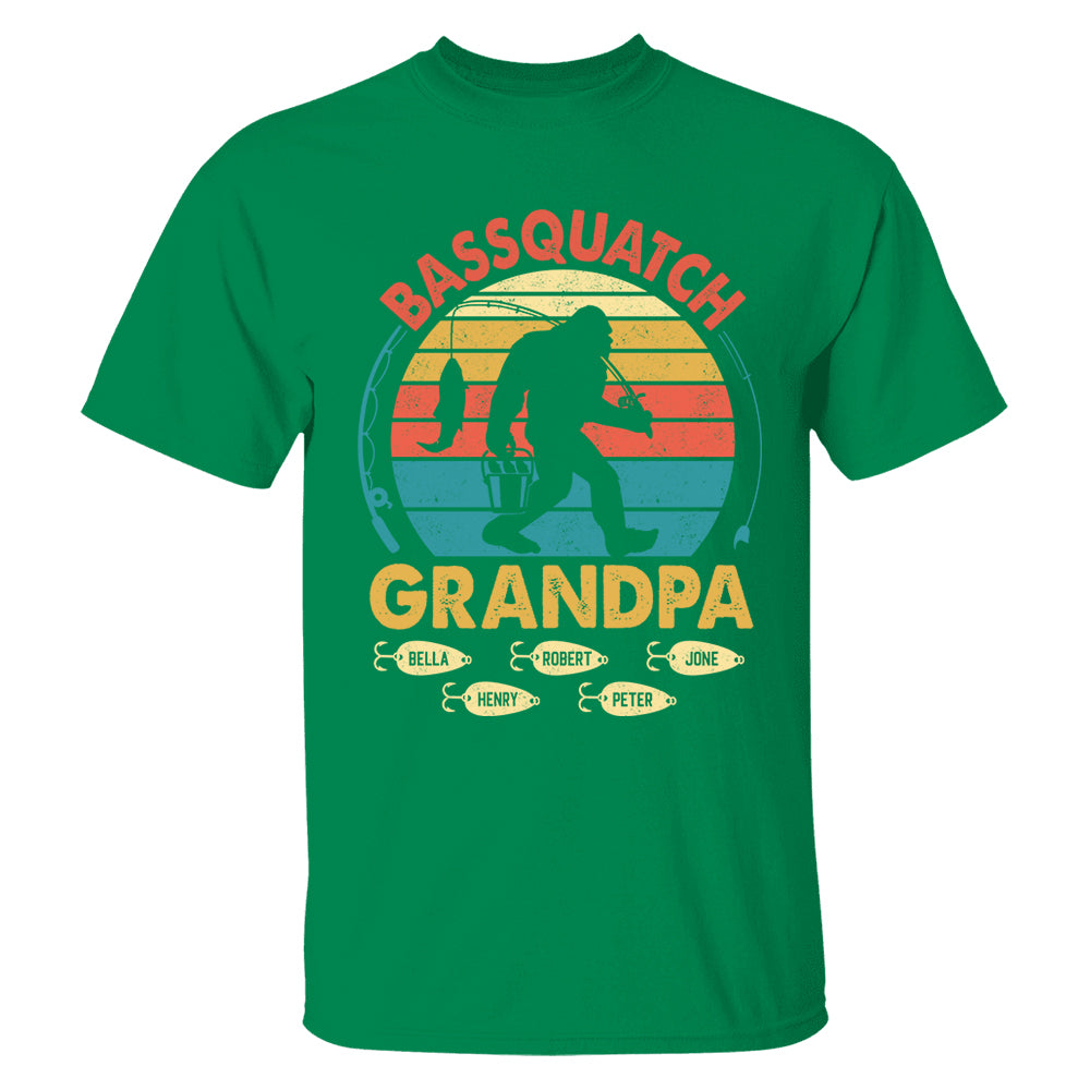 Personalized Bassquatch Bigfoot Fishing Shirt Father's Day - KT810 Tu20- 04.08.2026