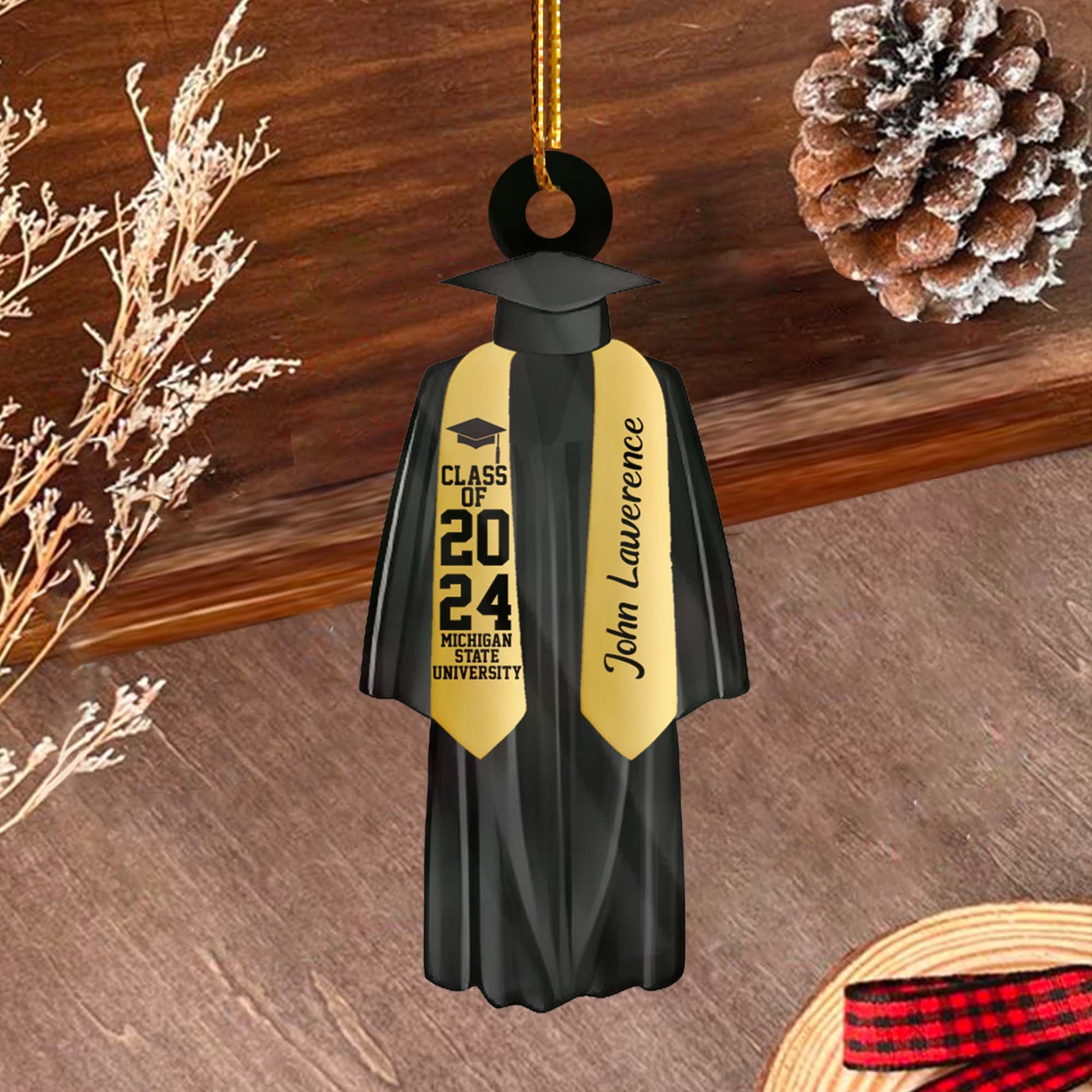 Personalized Graduation Ornament, Personalized Class of 2025 Ornament, High School Graduation Gift, College Graduated, New Graduate Gift