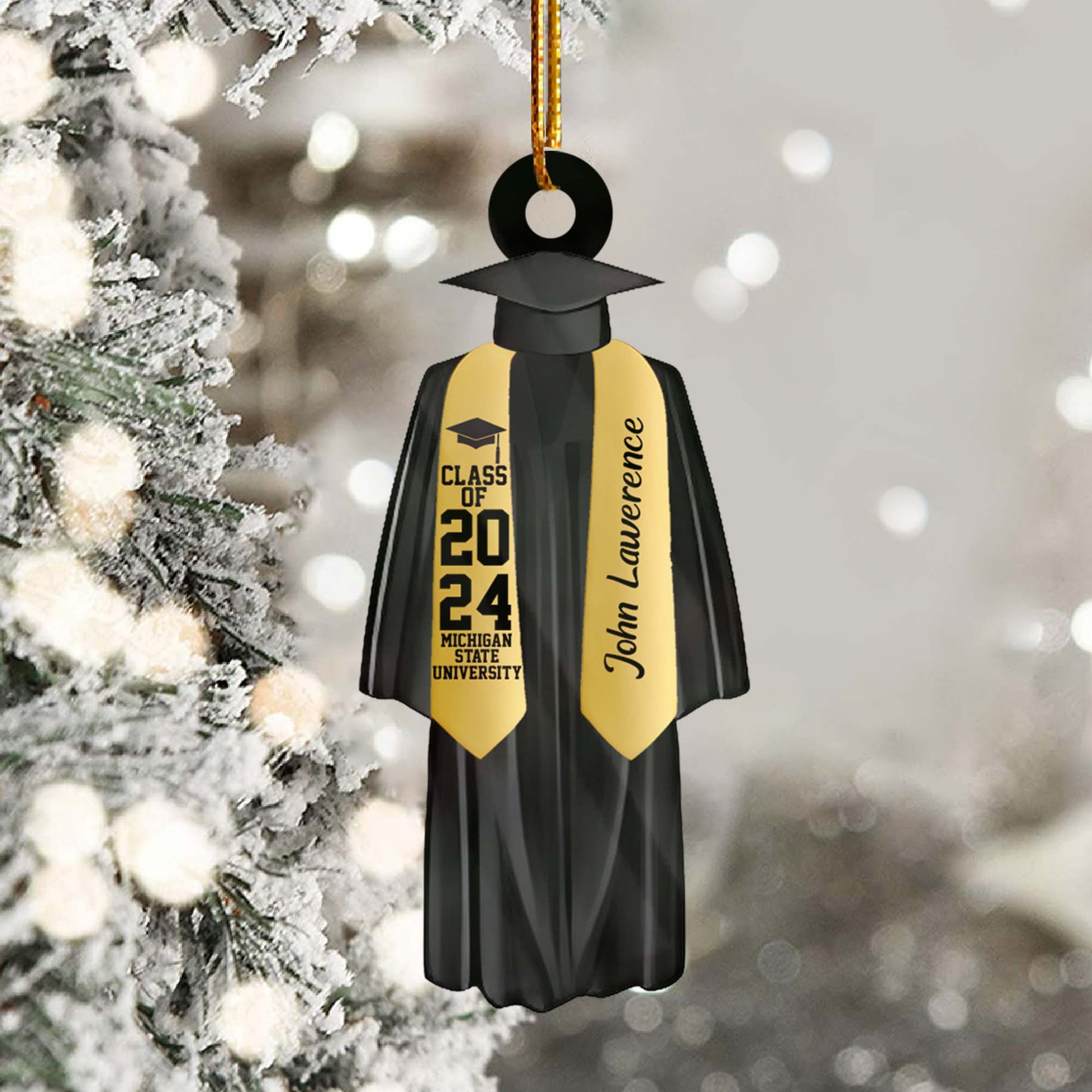 Personalized Graduation Ornament, Personalized Class of 2025 Ornament, High School Graduation Gift, College Graduated, New Graduate Gift