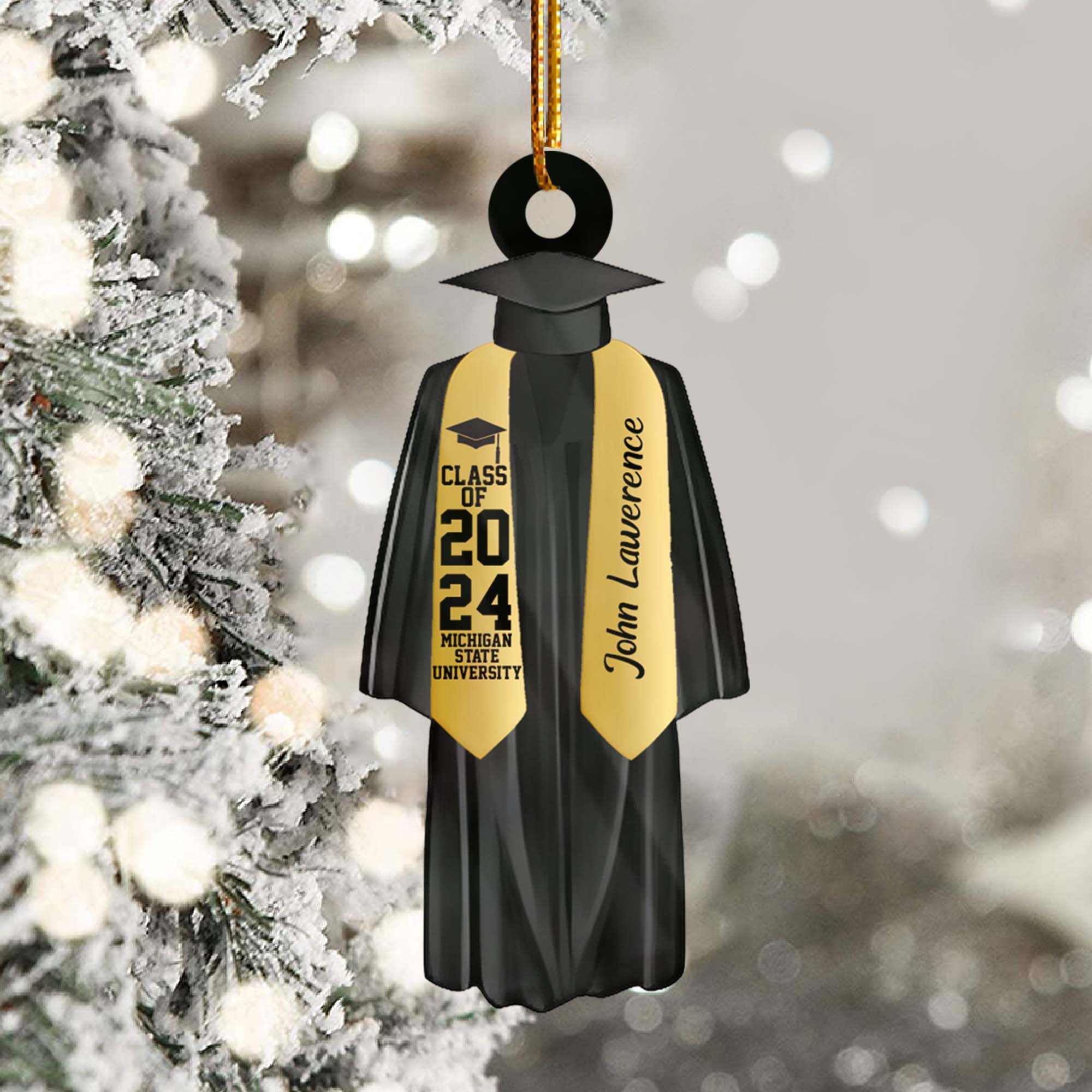 Personalized Graduation Ornament, Personalized Class of 2025 Ornament, High School Graduation Gift, College Graduated, New Graduate Gift