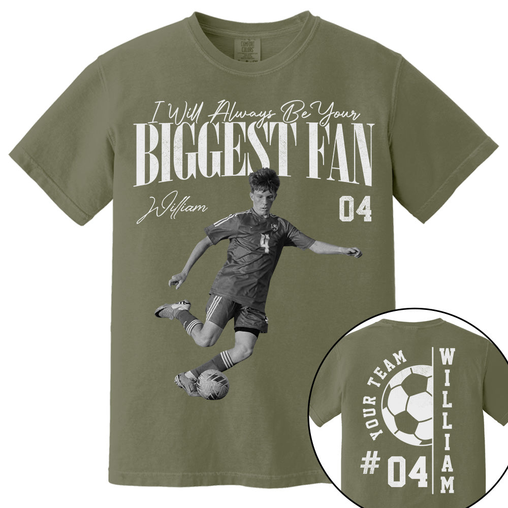 Personalized Soccer Mom Shirt - Washed Tee Retro Bootleg Shirt For Soccer Players T1807