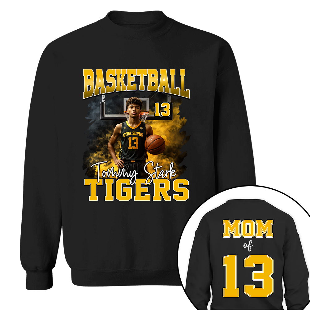 Personalized Basketball Shirt, Custom Photo And Team Name For Basketball Mom Sport Family Vrs2 T1807