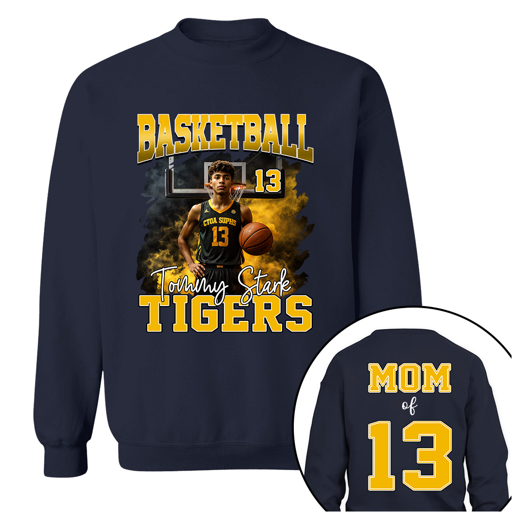 Personalized Basketball Shirt, Custom Photo And Team Name For Basketball Mom Sport Family Vrs2 T1807